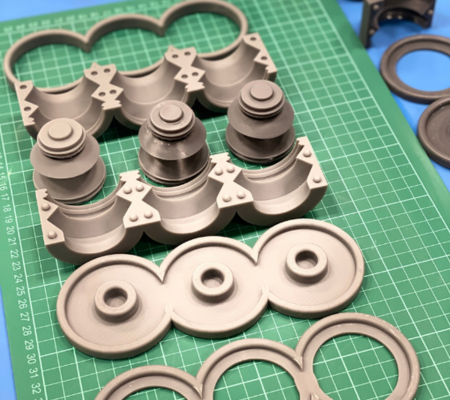 Component parts of silicone mould tool